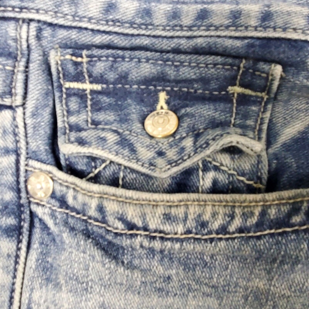True Religion ROCCO FLAP Relaxed SKINNY JEANS 107327 Light Mixer 36x31 - Picture 9 of 16
